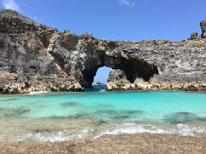 小笠原・南島。一日100人までの入島制限がある世界自然遺産