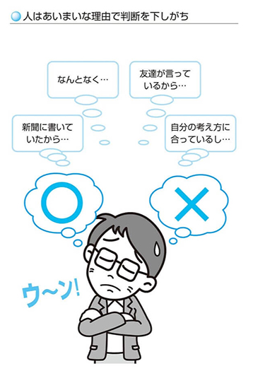 人はあいまいな理由で判断を下しがち